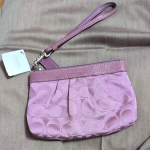 Coach Lavender Wristlet Clutch